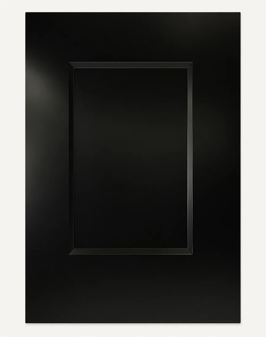 Matte Black Shaker cabinet door