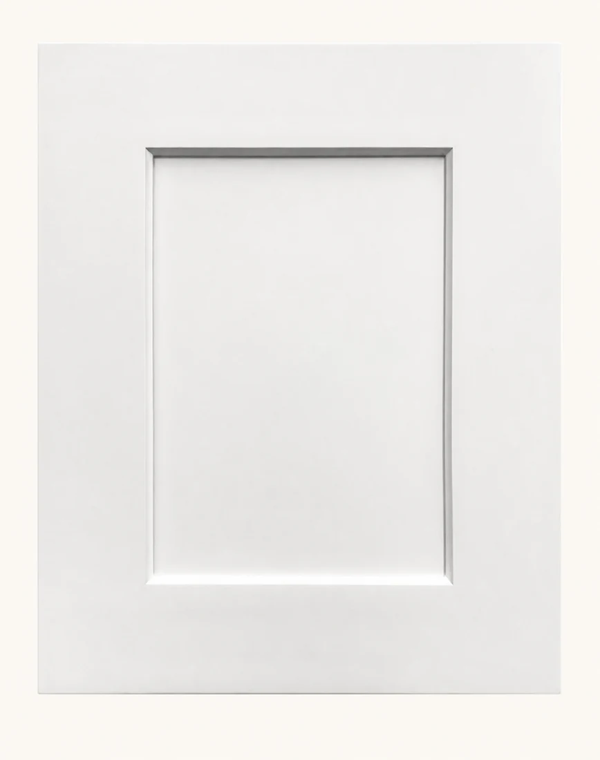 White Shaker cabinet door